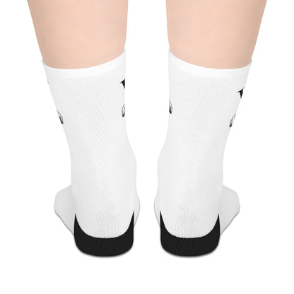 Trendy Mid-Length Socks with Stylish Graphics