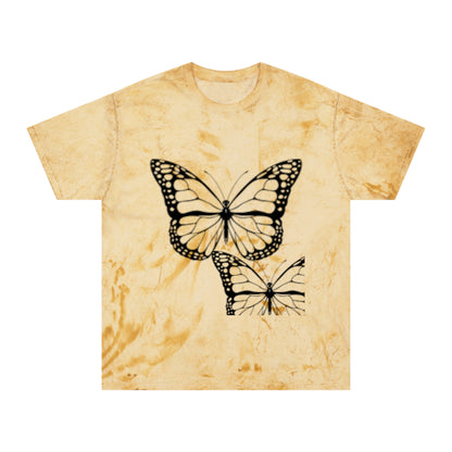 Butterfly Color Blast Unisex T-Shirt - Artistic Nature Tee for Summer Celebrations