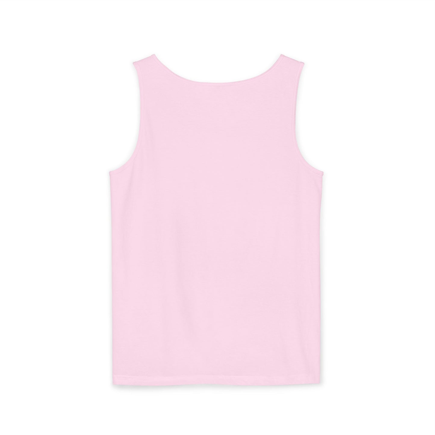 Unisex Garment-Dyed Tank Top with Barbell Design - Perfect for Fitness Lovers