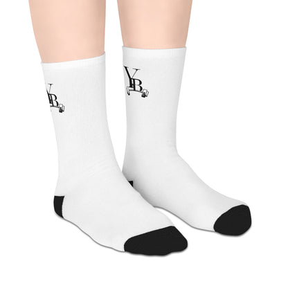 Trendy Mid-Length Socks with Stylish Graphics