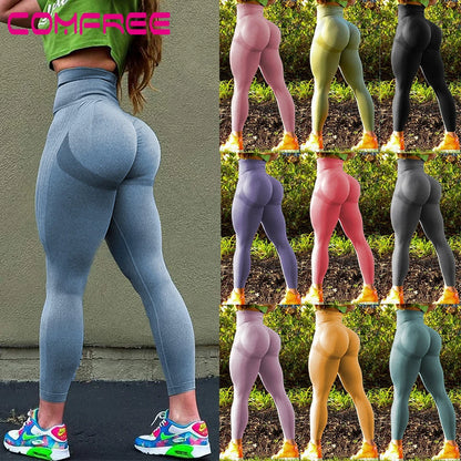 Yoga Pants Scrunch Butt Lifting Workout Leggings Sport Tights Women New Booty Legging Gym Sportswear Fitness Clothing